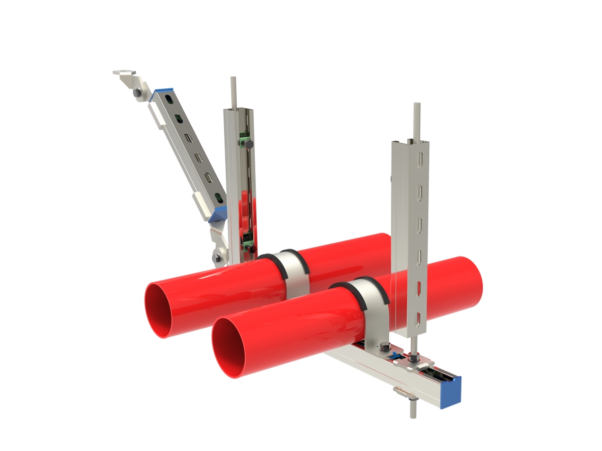 多管側向抗震支架
